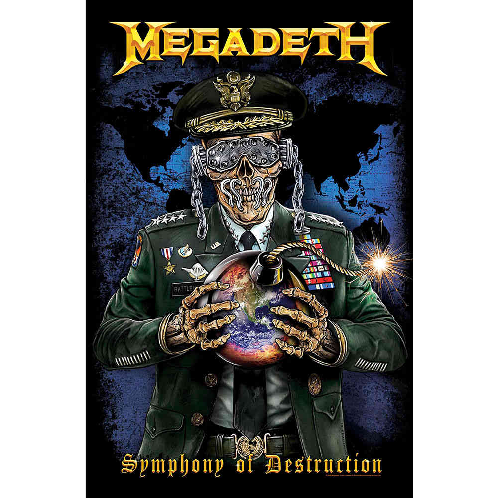 Megadeth - Symphony Of Destruction Textiel Poster - Multicolours